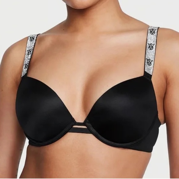 Victoria's Secret | NWOT Very Sexy Push Up Elegant Black Women's Bra Size 36G - Picture 2 of 10